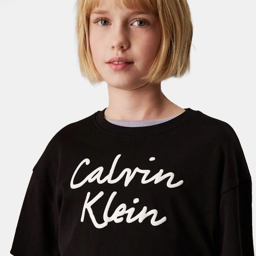 Calvin Klein Script Logo Boxy Παιδικό T-Shirt