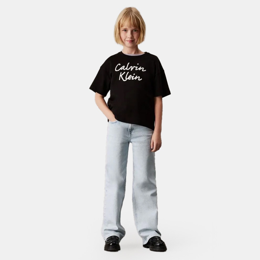 Calvin Klein Script Logo Boxy Παιδικό T-Shirt