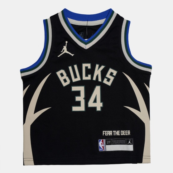 Jordan Milwaukee Bucks Kid's Basketball Jersey