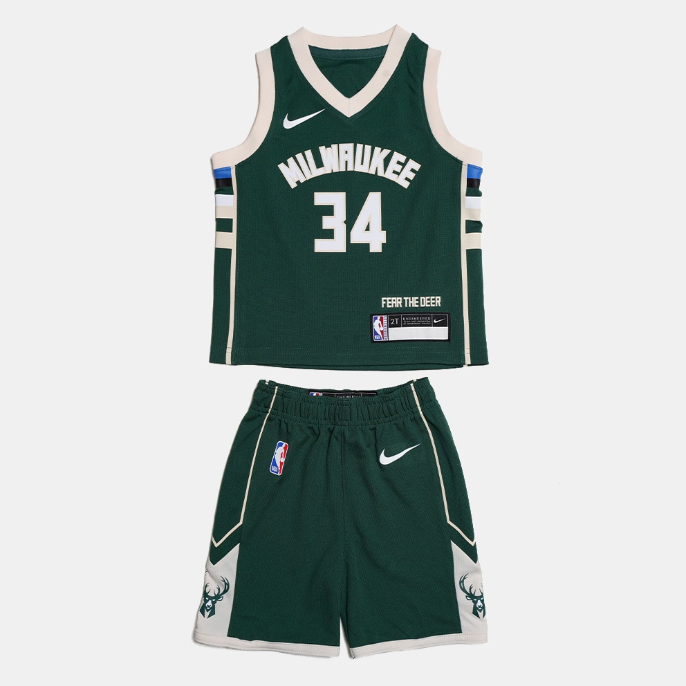 NBA Milwaukee Bucks Antetokounmpo Infant's Basketball Track Suit