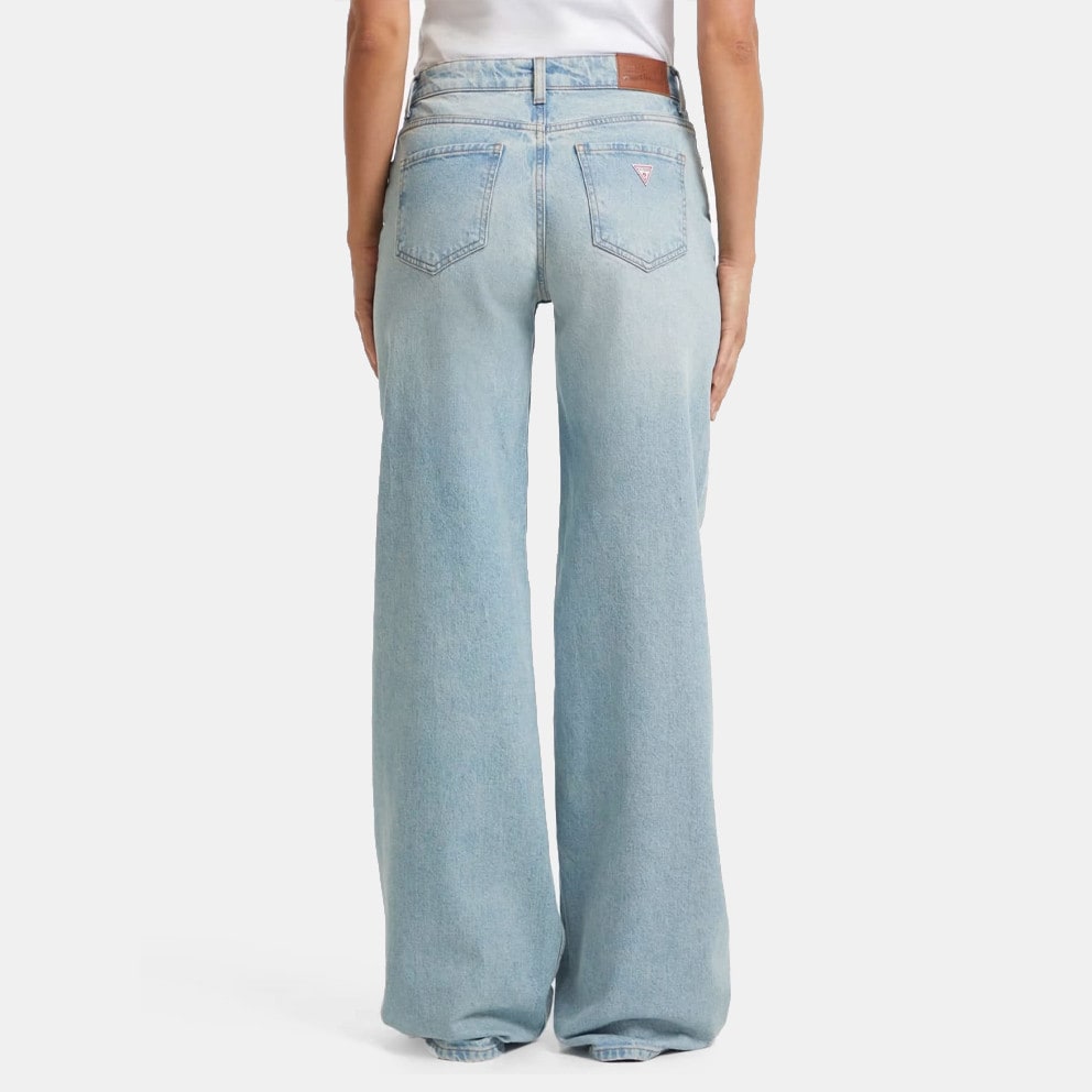 Guess Wide Leg Γυναικειο Τζιν Παντελόνι