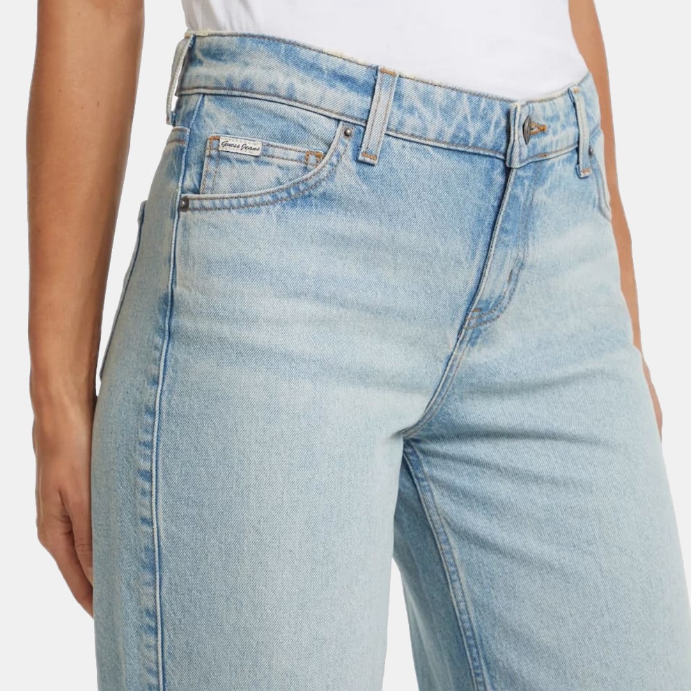 Guess Wide Leg Γυναικειο Τζιν Παντελόνι