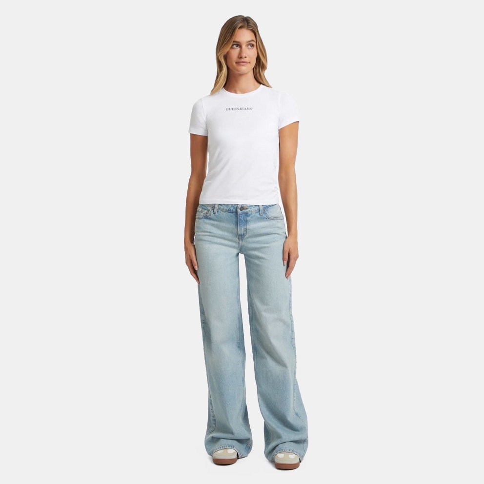 Guess Wide Leg Γυναικειο Τζιν Παντελόνι