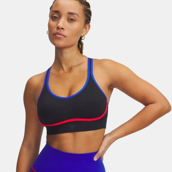 Under Armour Project Rock All Train Medium Support  Γυναικείο Αθλητικό Μπουστάκι