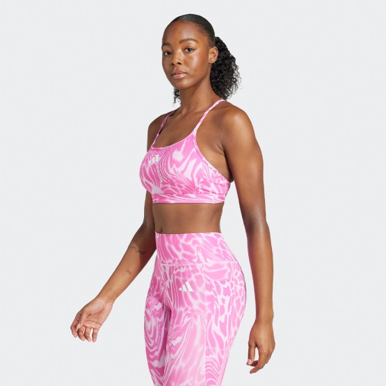 adidas Aeroreact  All Me Allover Print Light Support Γυναικείο Αθλητικό Μπουστάκι