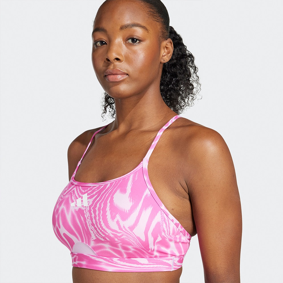 adidas Aeroreact  All Me Allover Print Light Support Γυναικείο Αθλητικό Μπουστάκι