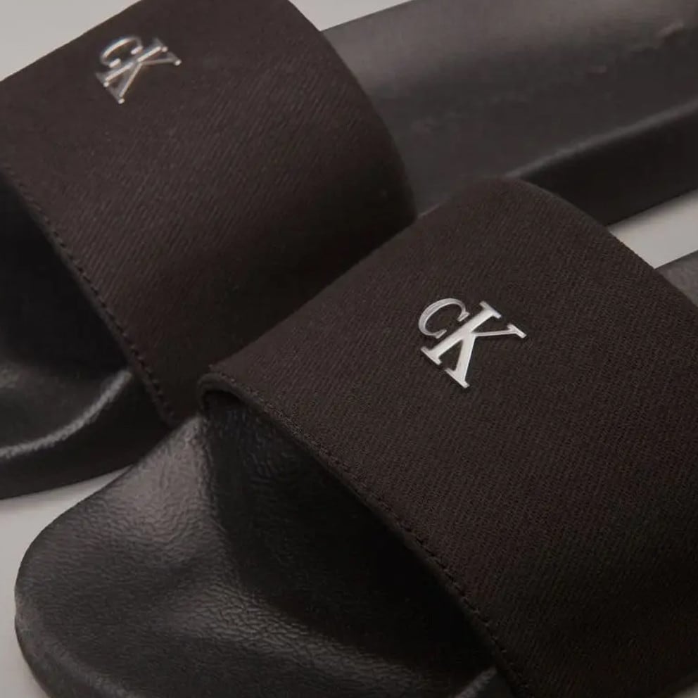 Calvin Klein Slide Monogram Hardware Women's Slides
