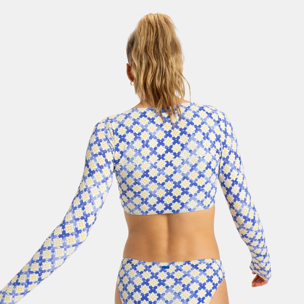 Roxy Artsy Tile Crop Top Lycra Μαγιο Γυναικειο