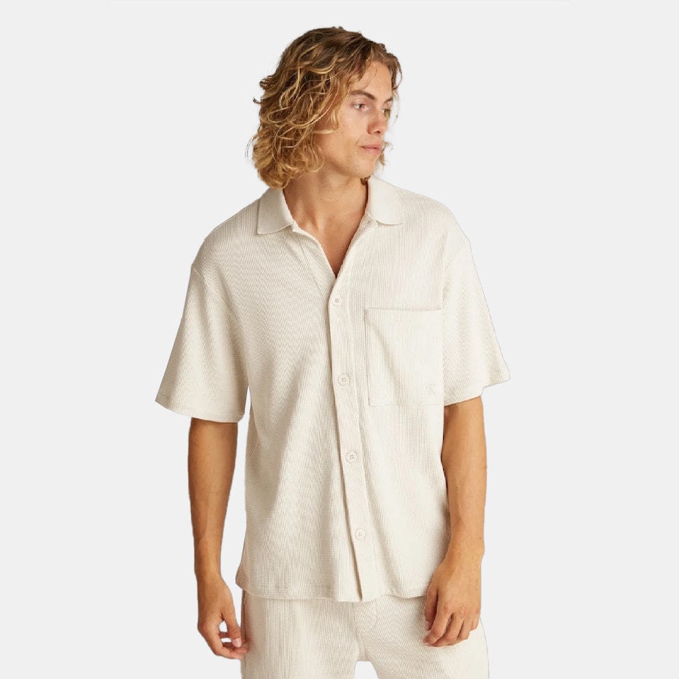 Calvin Klein Jeans Chunky Waffle Regular fit Men's Short Sleeved Shirt