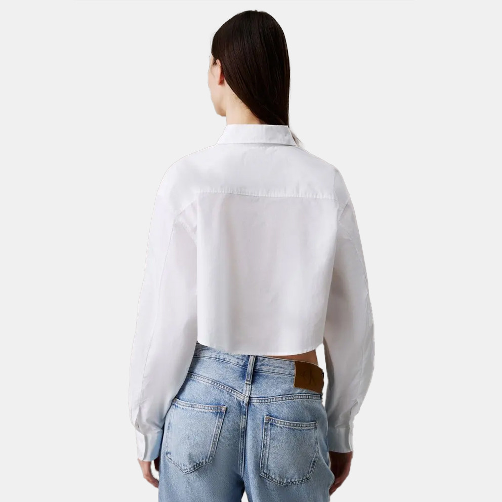 Calvin Klein Cropped Cotton Poplin Regular fit Women's Shirt
