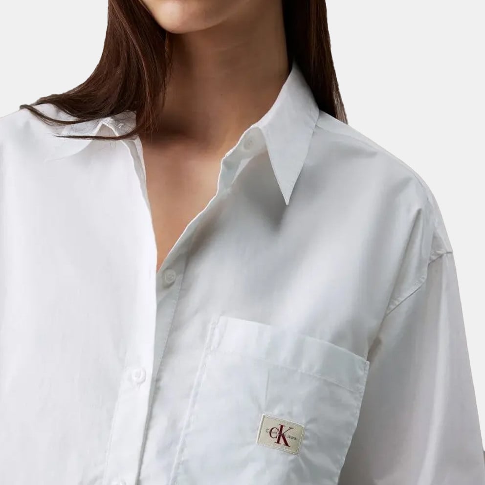 Calvin Klein Cropped Cotton Poplin Regular fit Women's Shirt