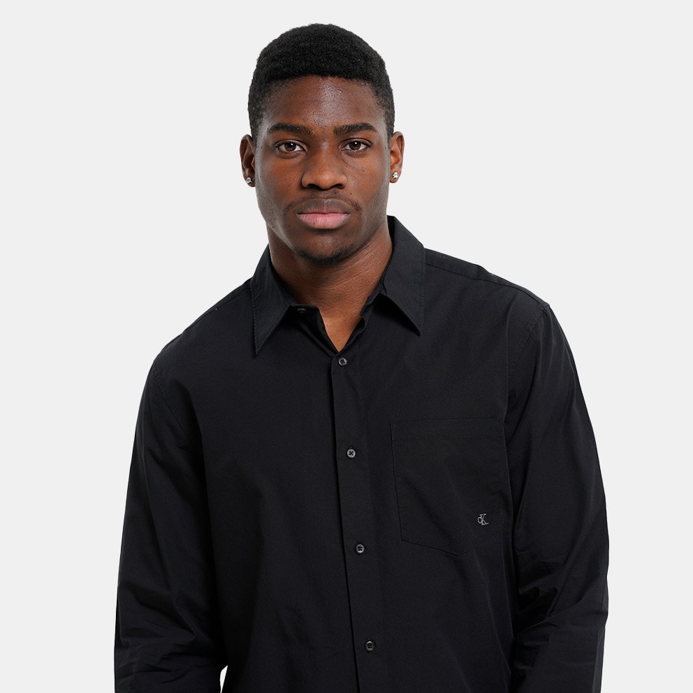 Calvin Klein Poplin Classic Fit Ανδρικό Πουκάμισο