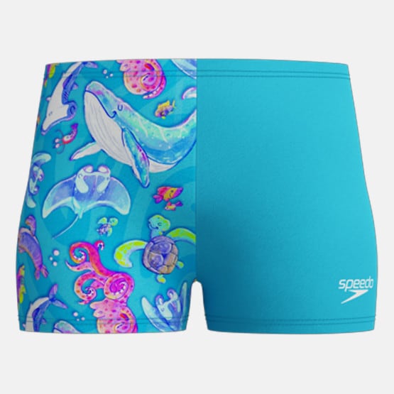 Speedo Boys Digital Allover Aquashort Kids' Swim Shorts