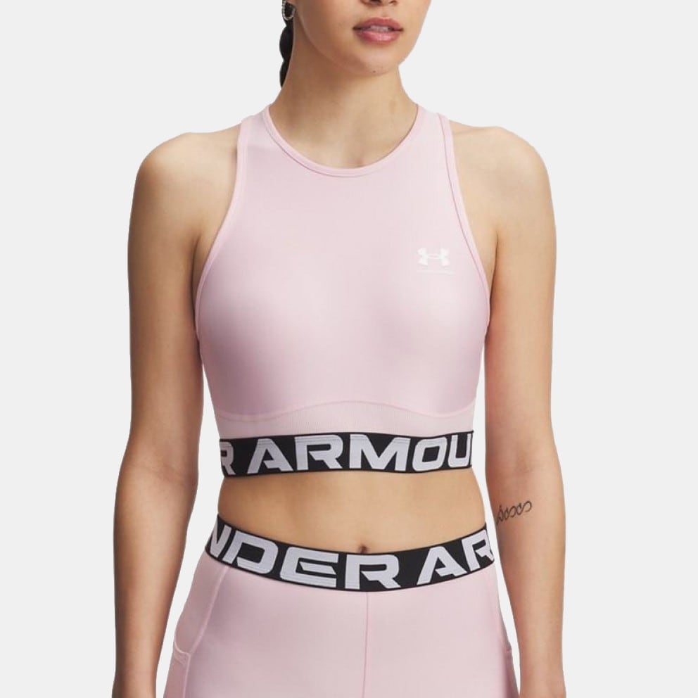 Under Armour HeatGear Rib Γυναικείο Αμάνικο T-Shirt