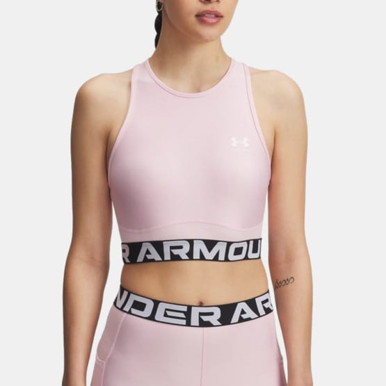 Under Armour HeatGear Rib Γυναικείο Αμάνικο T-Shirt