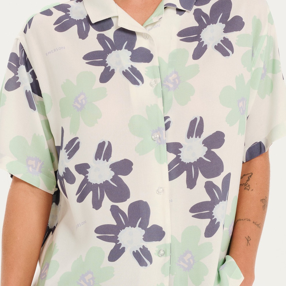 Emerson Printed Women's Short Sleeve Shirt