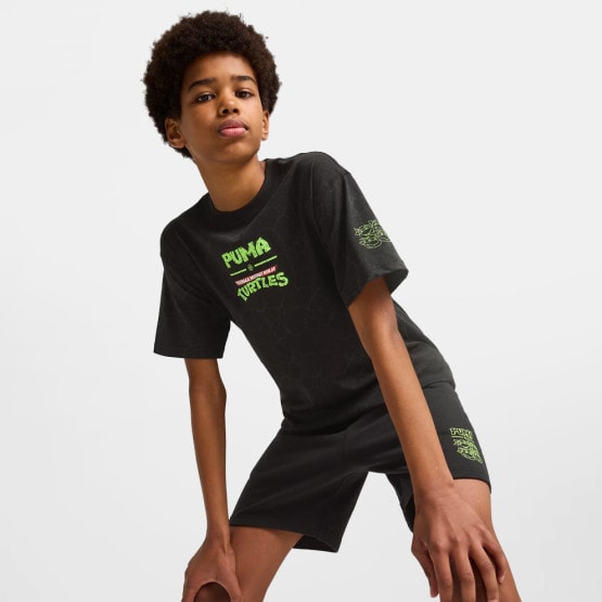 Puma X TMNT All-Over Print Essential Kids' T-Shirt
