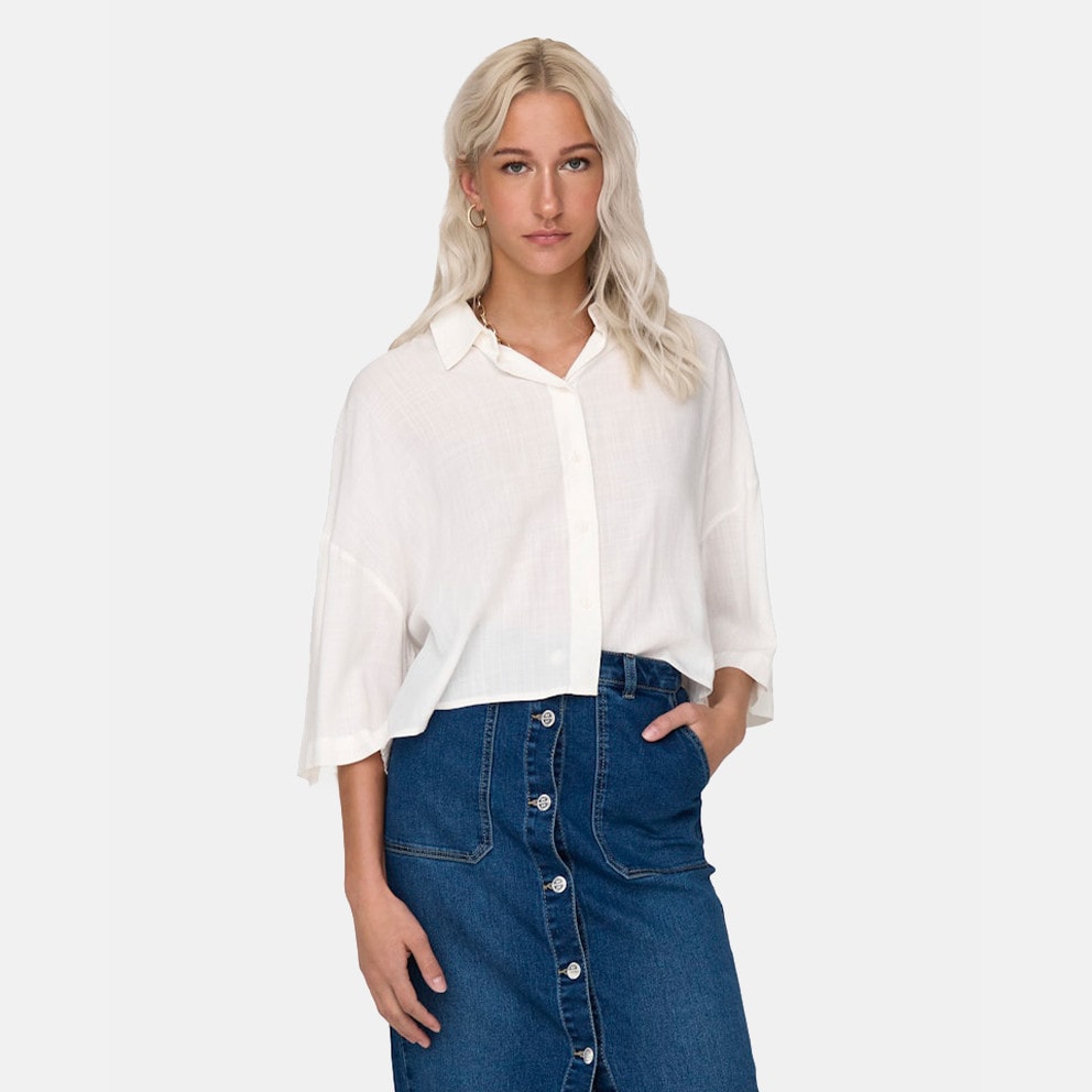 Only Onlastrid Life 2/4 Regular Fit Γυναικείο Κοντομάνικο Πουκάμισο