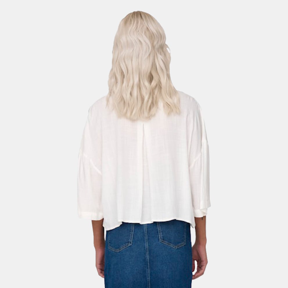 Only Onlastrid Life 2/4 Regular Fit Γυναικείο Κοντομάνικο Πουκάμισο