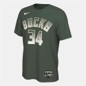 Nike Milwaukee Bucks Giannis Antetokounmpo 25 Men's T-Shirt