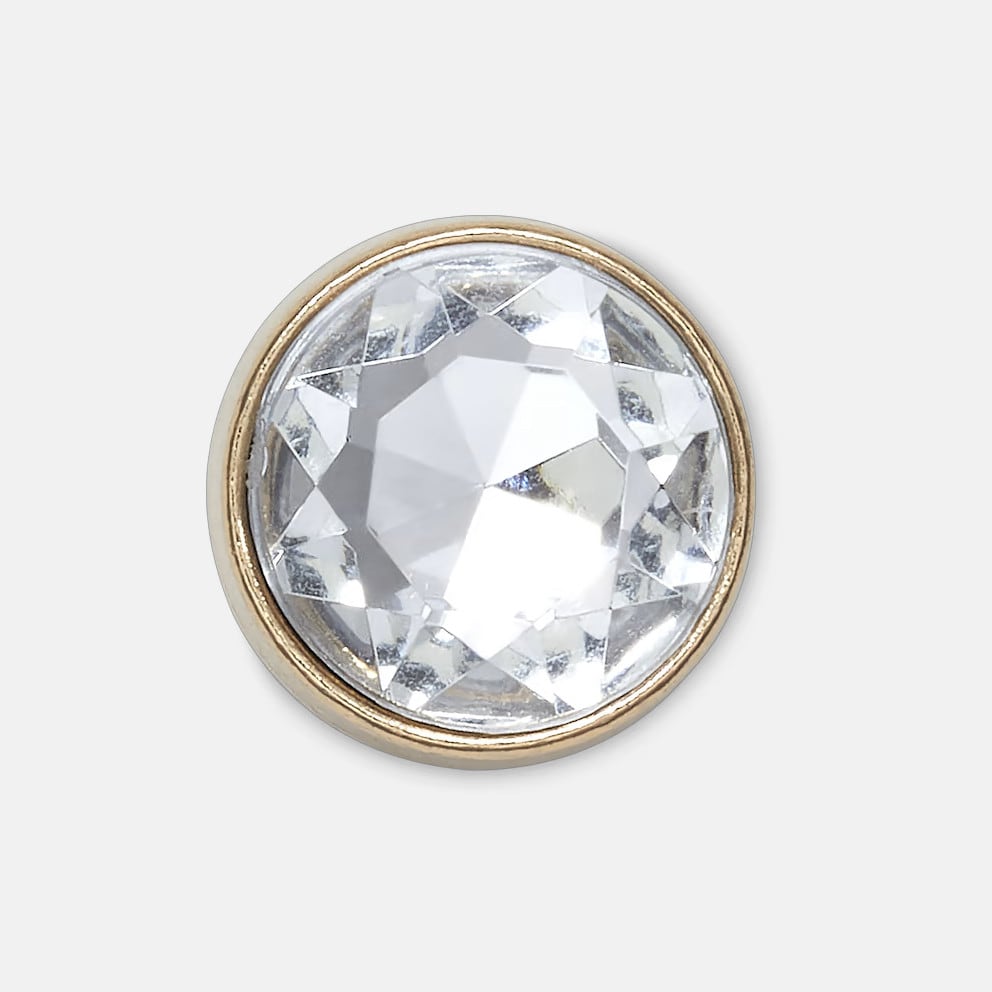 Crocs Jibbitz Gold Clear Gem