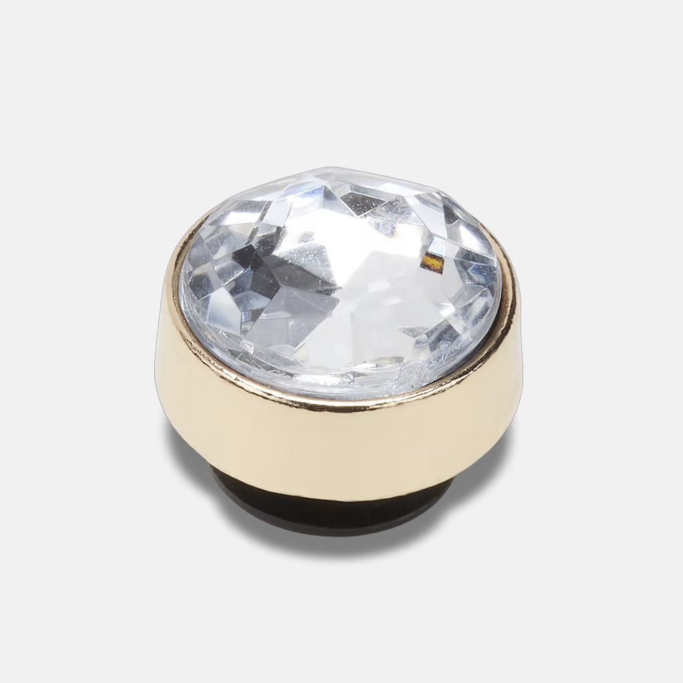 Crocs Jibbitz Gold Clear Gem