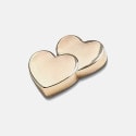 Crocs Jibbitz Gold Double Heart