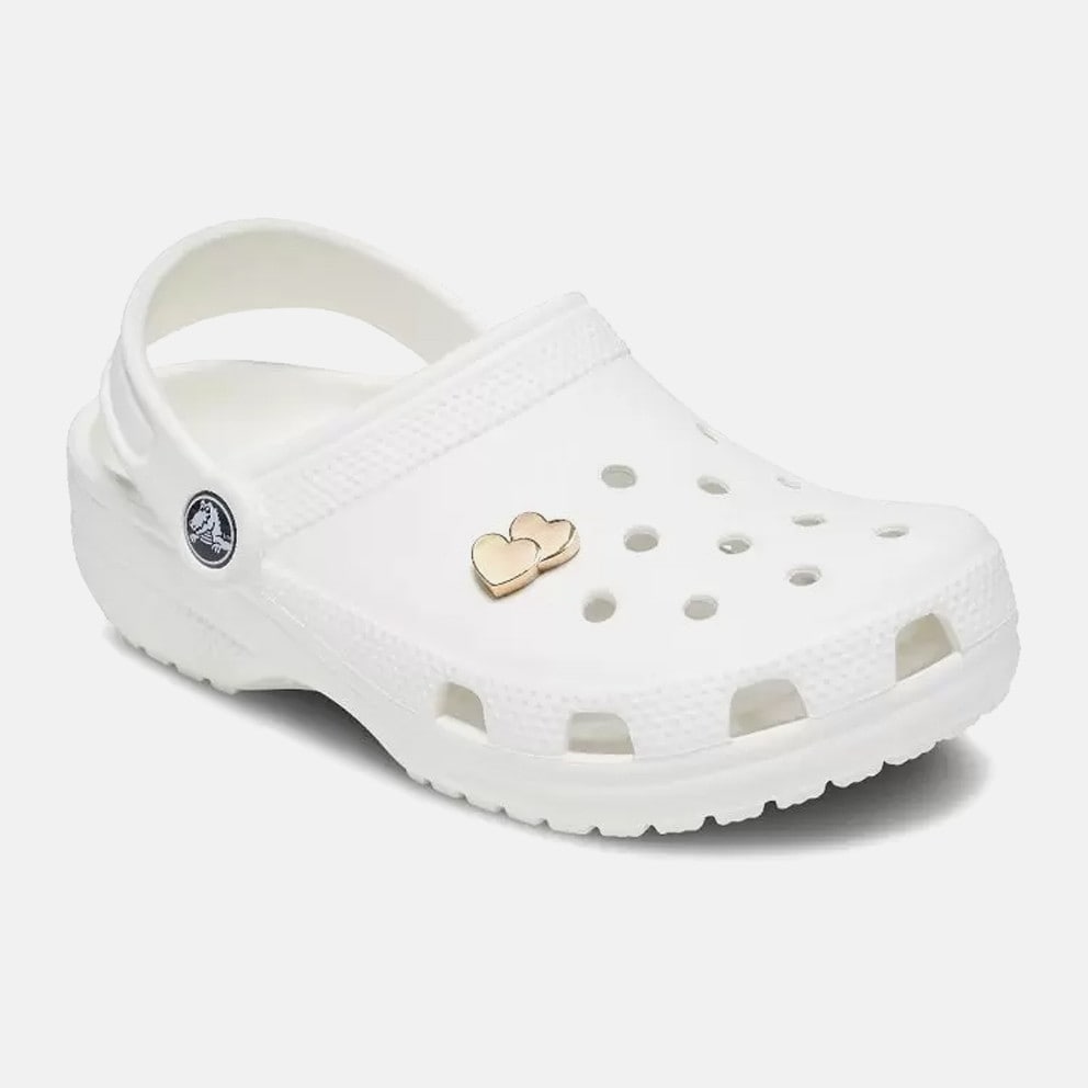 Crocs Jibbitz Gold Double Heart