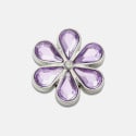 Crocs Jibbitz Purple Blinged Out Daisy