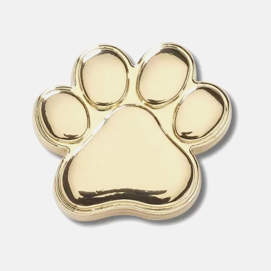 Crocs Jibbitz Gold Dog Paw