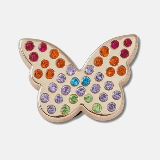 Crocs Jibbitz Gold Rainbow Butterfly