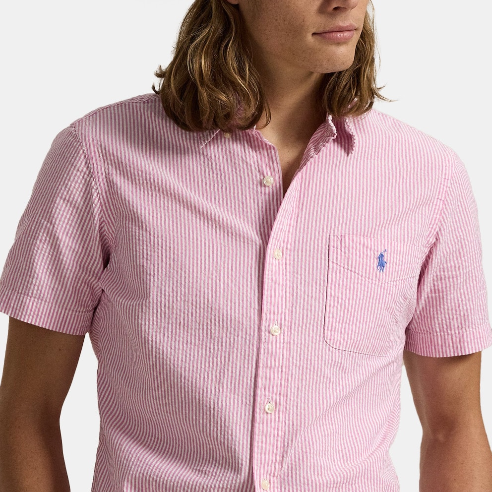 Polo Ralph Lauren Classics 12/16 Custom Fit Seersucker Men's Short Sleeved Shirt