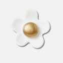 Crocs Jibbitz White Daisy with Gold Center