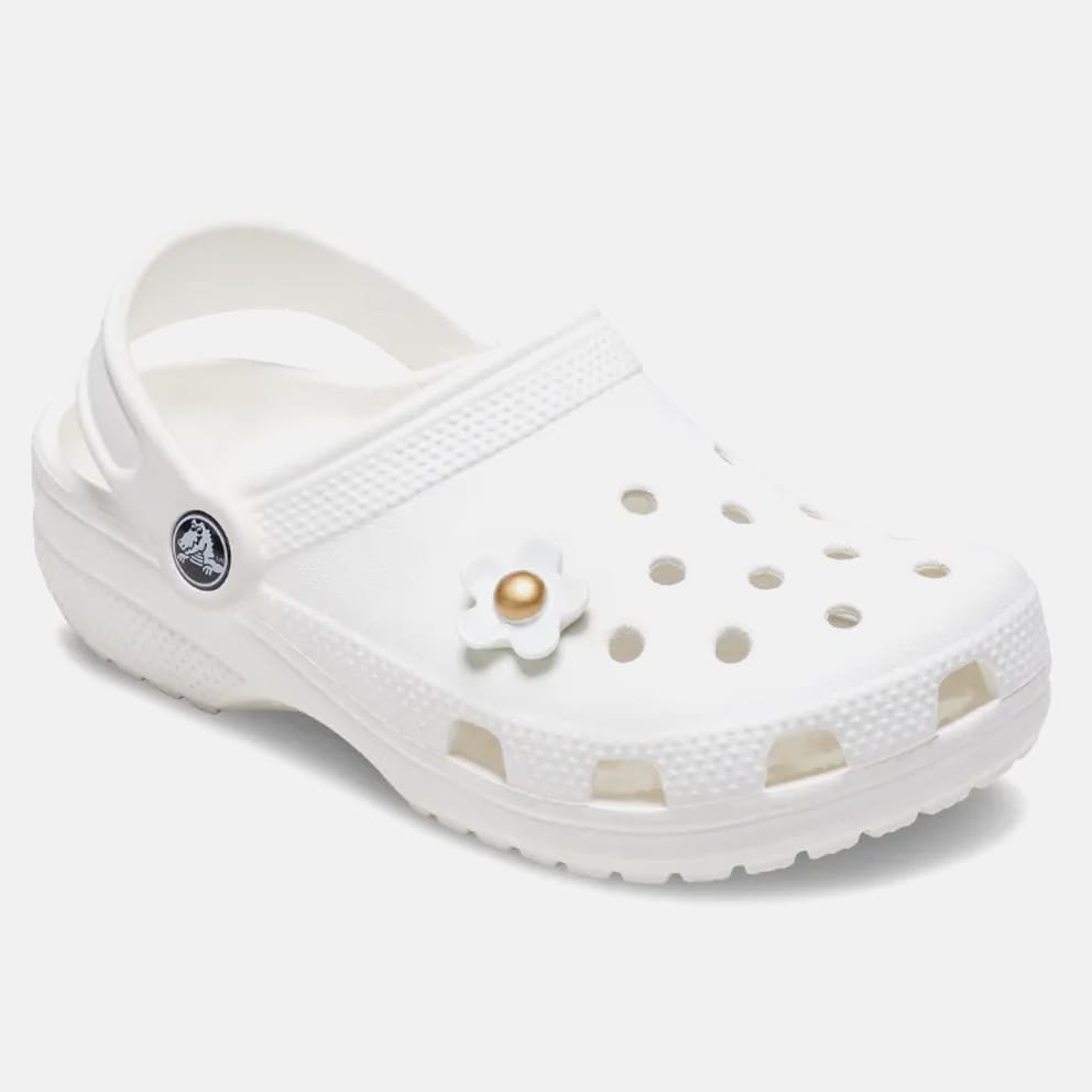 Crocs Jibbitz White Daisy with Gold Center