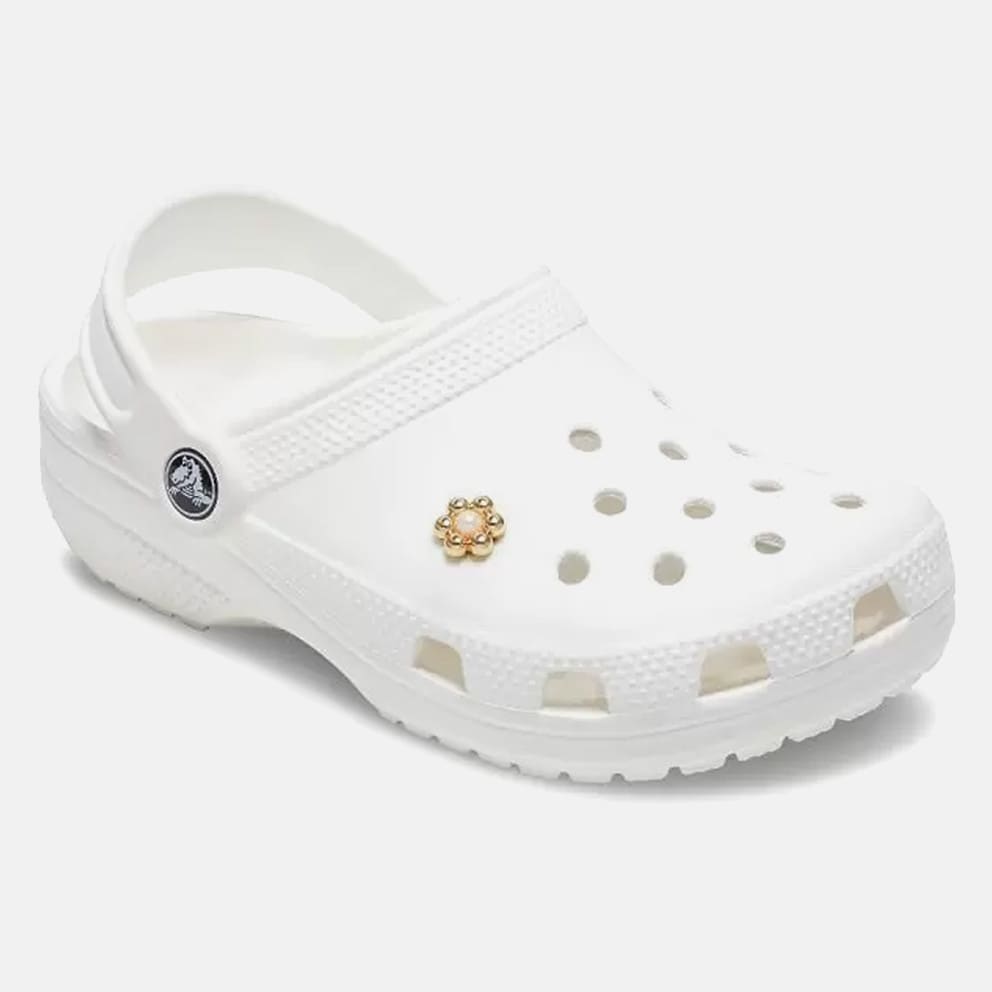 Crocs Jibbitz Gold and Pearl Tiny Flower