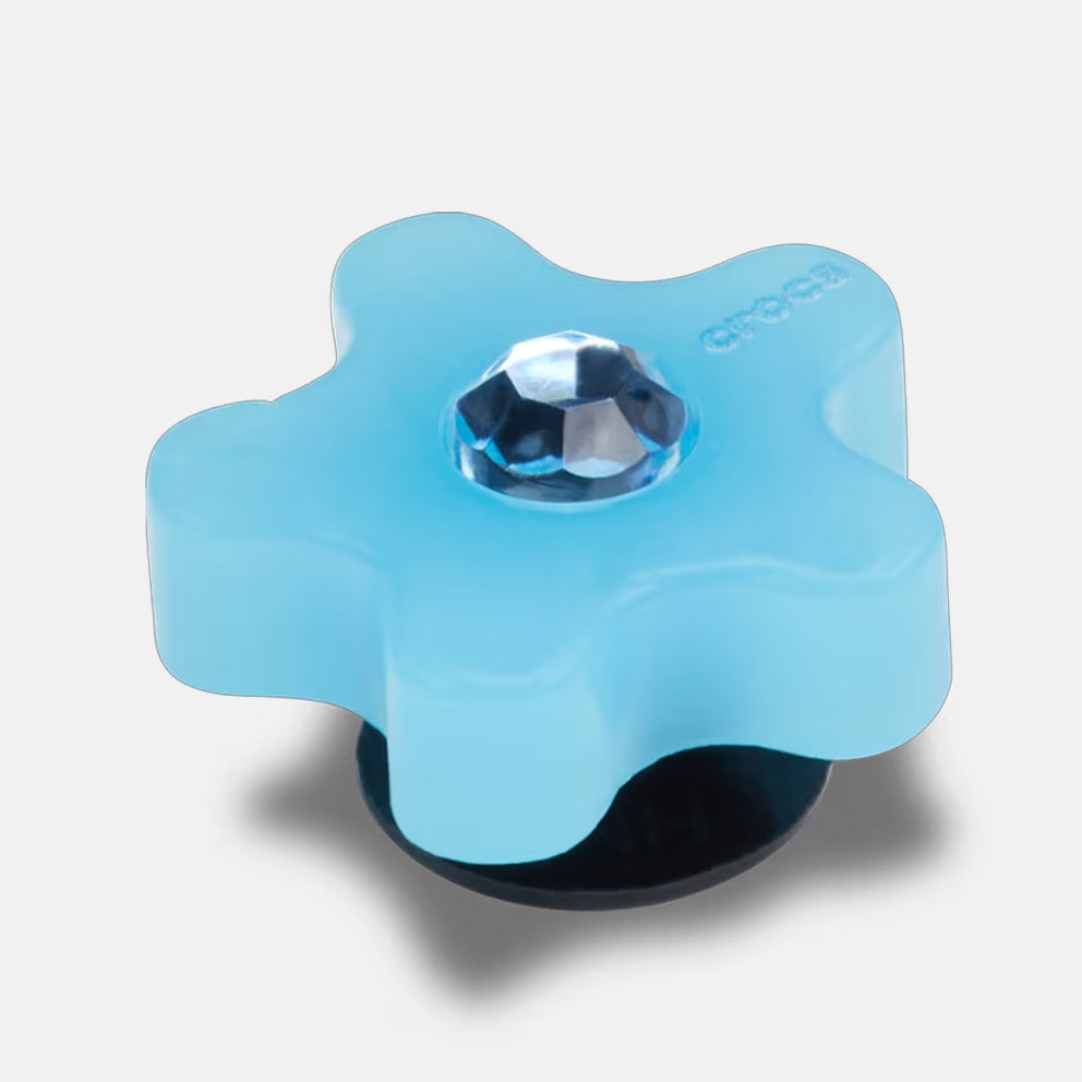 Crocs Jibbitz Blue Flower with Gem