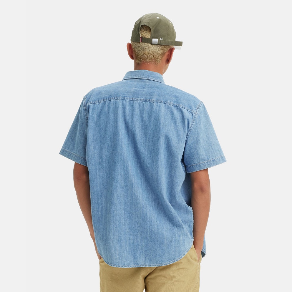 Levi's Authentic Button Down Med Indigo Ανδρικό Κοντομάνικο Πουκάμισο