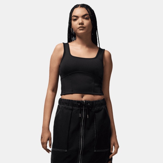 Jordan Lifestyle Γυναικείο Cropped Αμάνικο T-Shirt