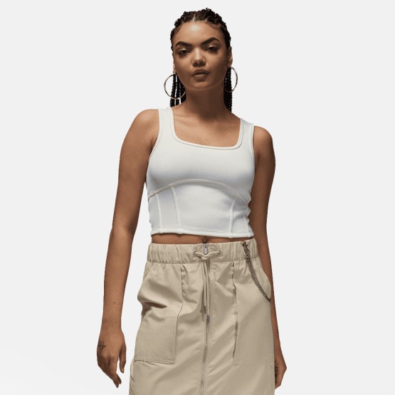 Jordan Lifestyle Γυναικείο Cropped Αμάνικο T-Shirt