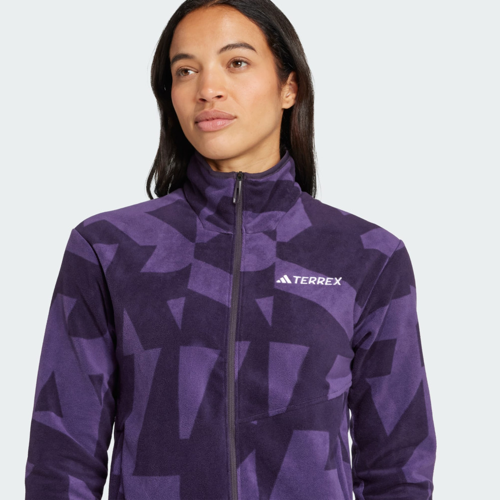 adidas Terrex Multi Printed Full-Zip Fleece Jacket