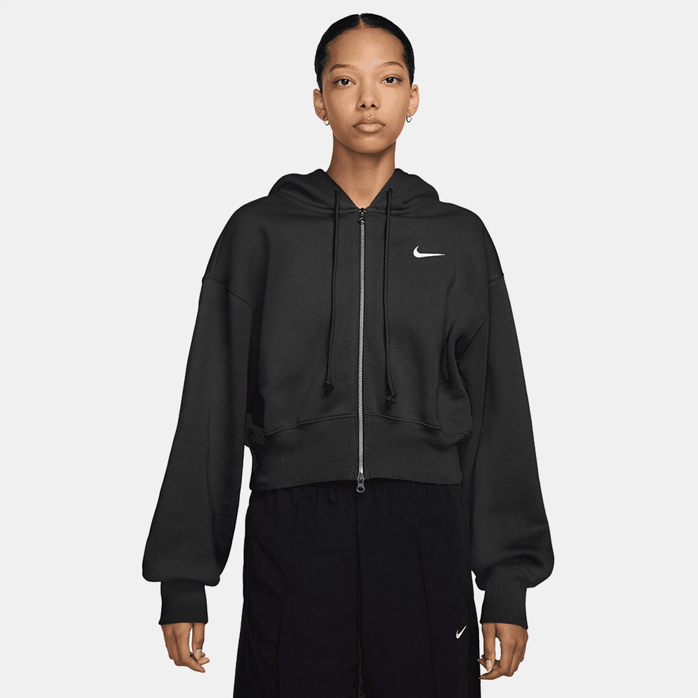 Nike W Nsw Phnx Flc Lse Crop Fz Hdy