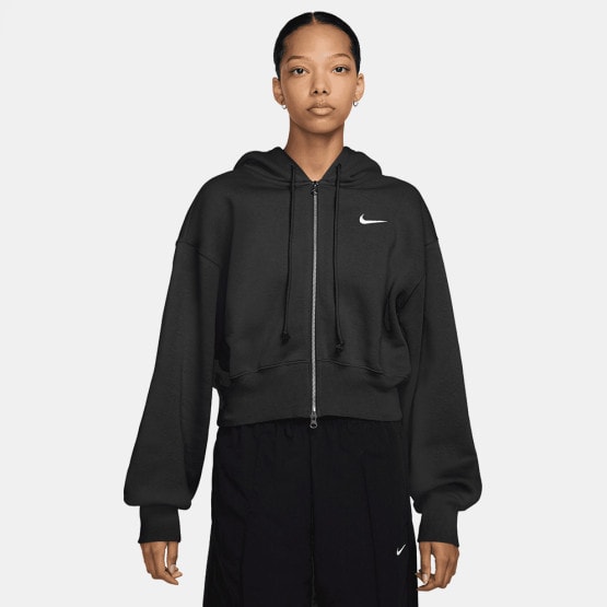 Nike W Nsw Phnx Flc Lse Crop Fz Hdy