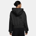 Nike W Nsw Phnx Flc Lse Crop Fz Hdy