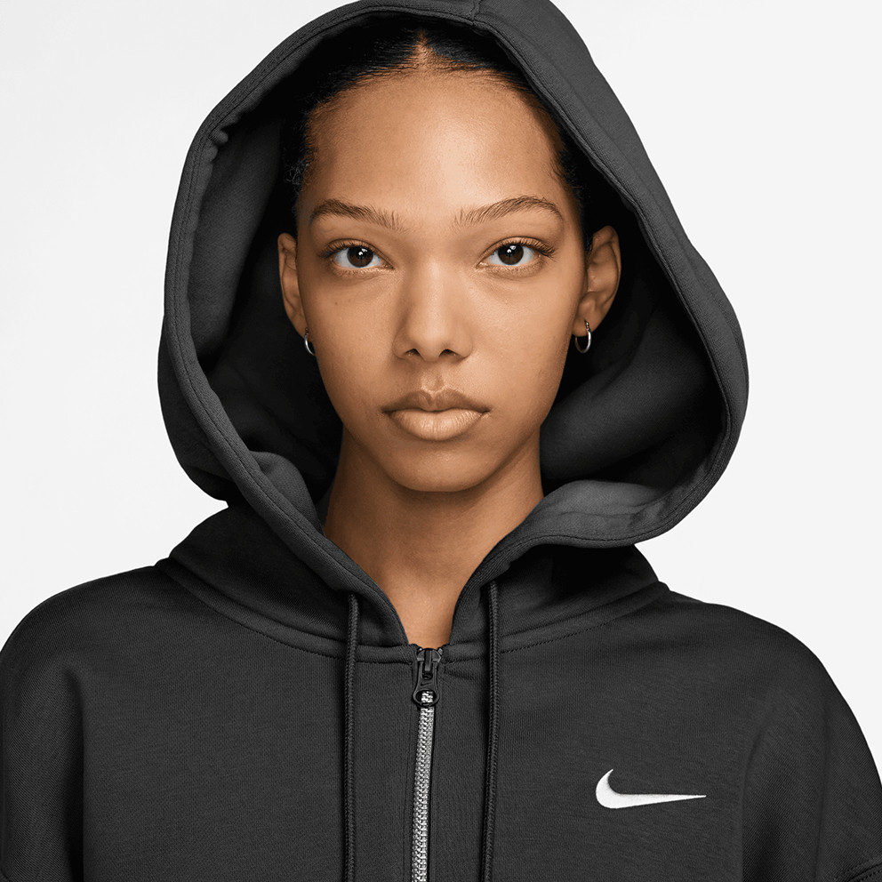 Nike W Nsw Phnx Flc Lse Crop Fz Hdy