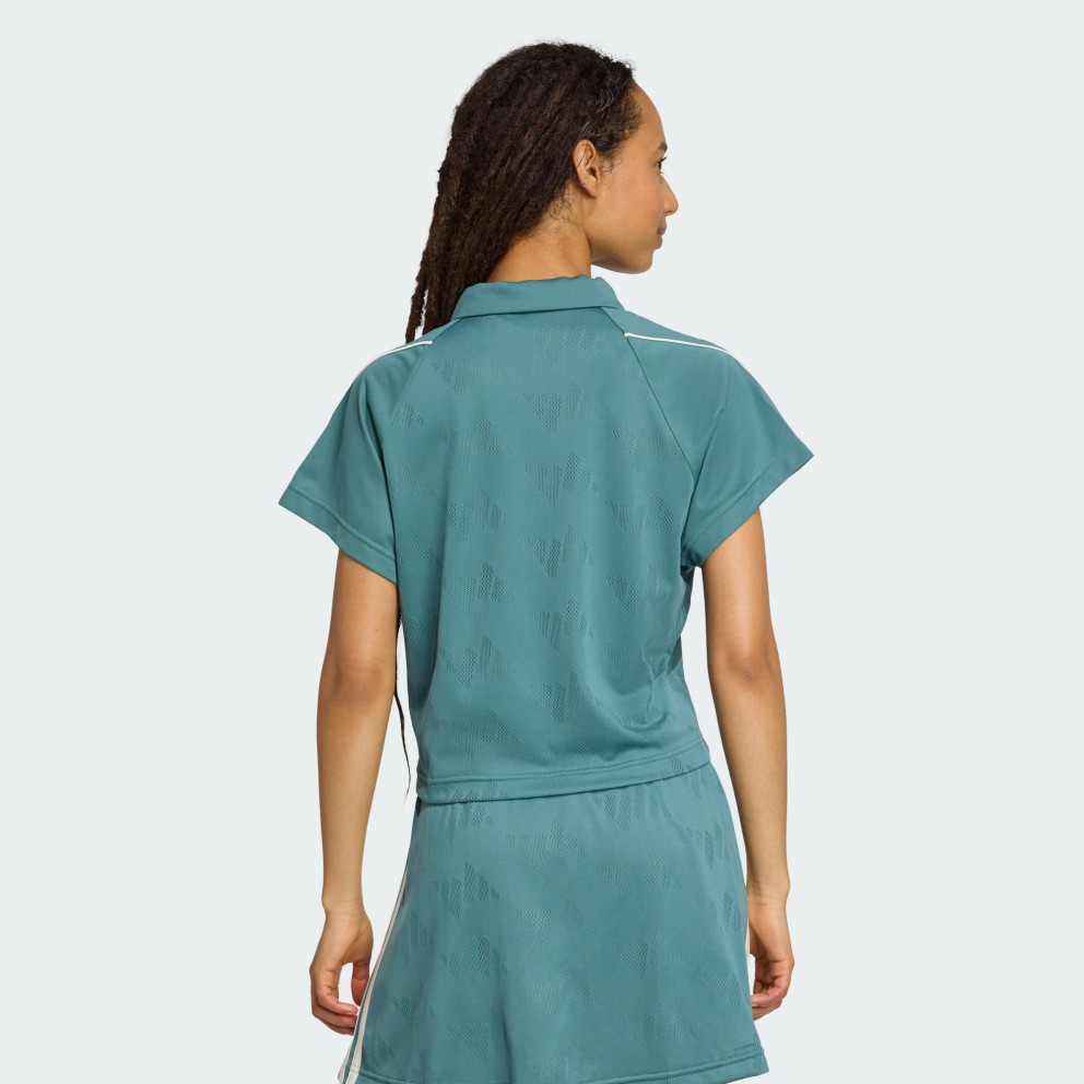 adidas sportswear Stadium 3-Stripes Tennis Inspired Jacquard Polo Te
