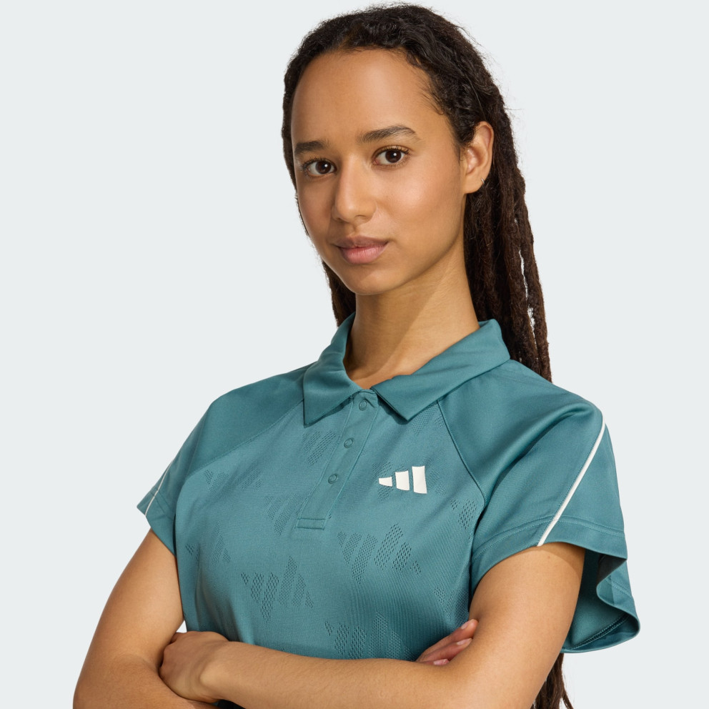 adidas sportswear Stadium 3-Stripes Tennis Inspired Jacquard Polo Te