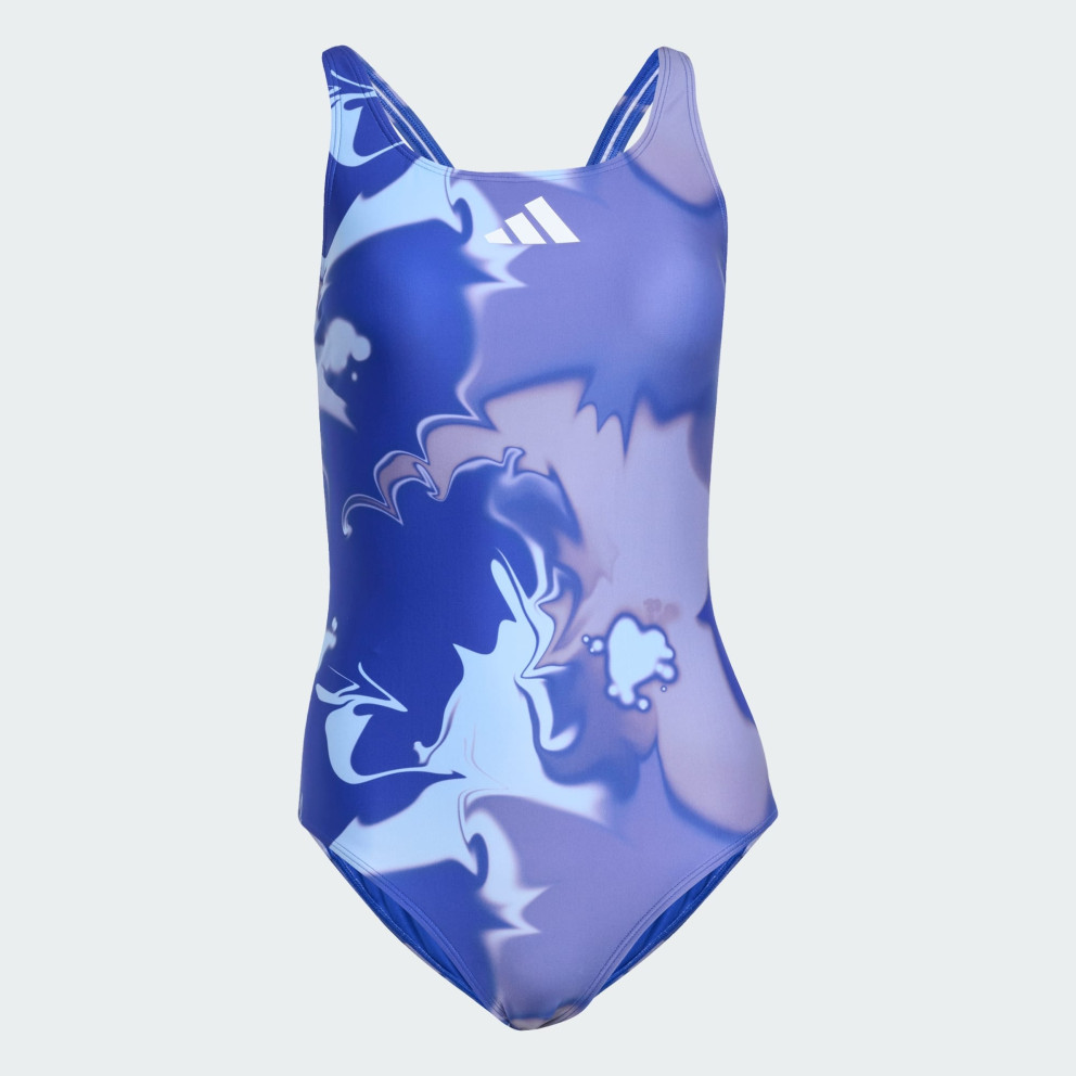 adidas Tie-Dyed Graphic V-Back Swimsuit