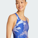 adidas Tie-Dyed Graphic V-Back Swimsuit