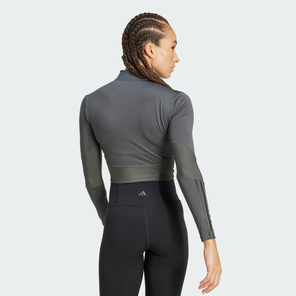 adidas Hyperglam Rib Zip Thru Cover Up