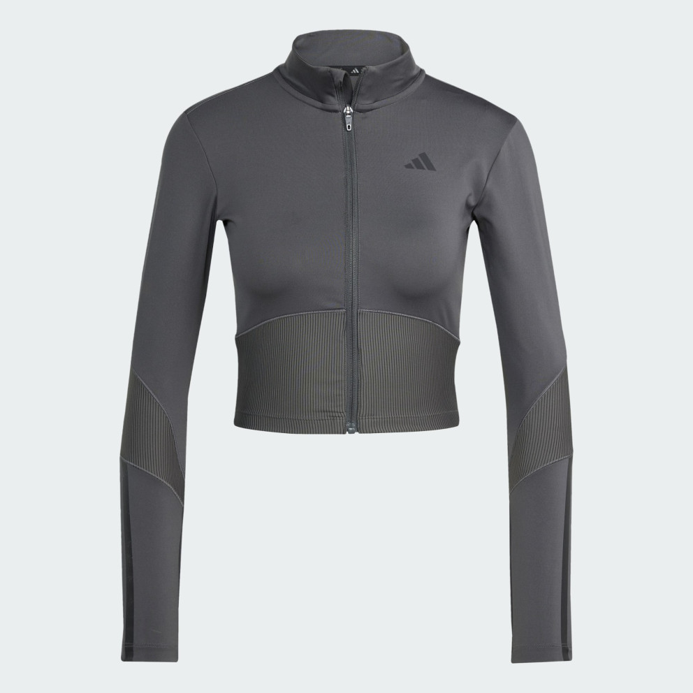 adidas Hyperglam Rib Zip Thru Cover Up